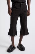 Rick Owens Bolan Cotton Twill Cutoff Jeans