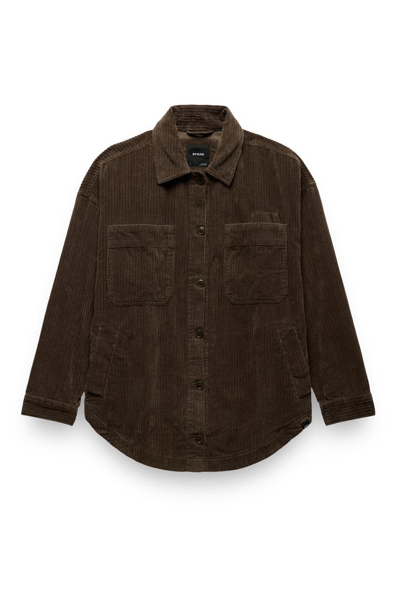 Annies Canyon Corduroy Shacket, Alternate, color, DARK ROAST