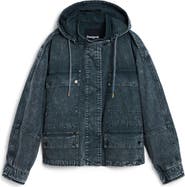 Desigual Hooded Denim Jacket