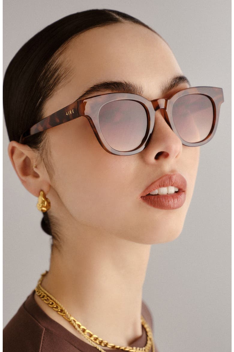 50mm Dorado D-Frame Sunglasses, Alternate, color, TORT / BROWN GRAD