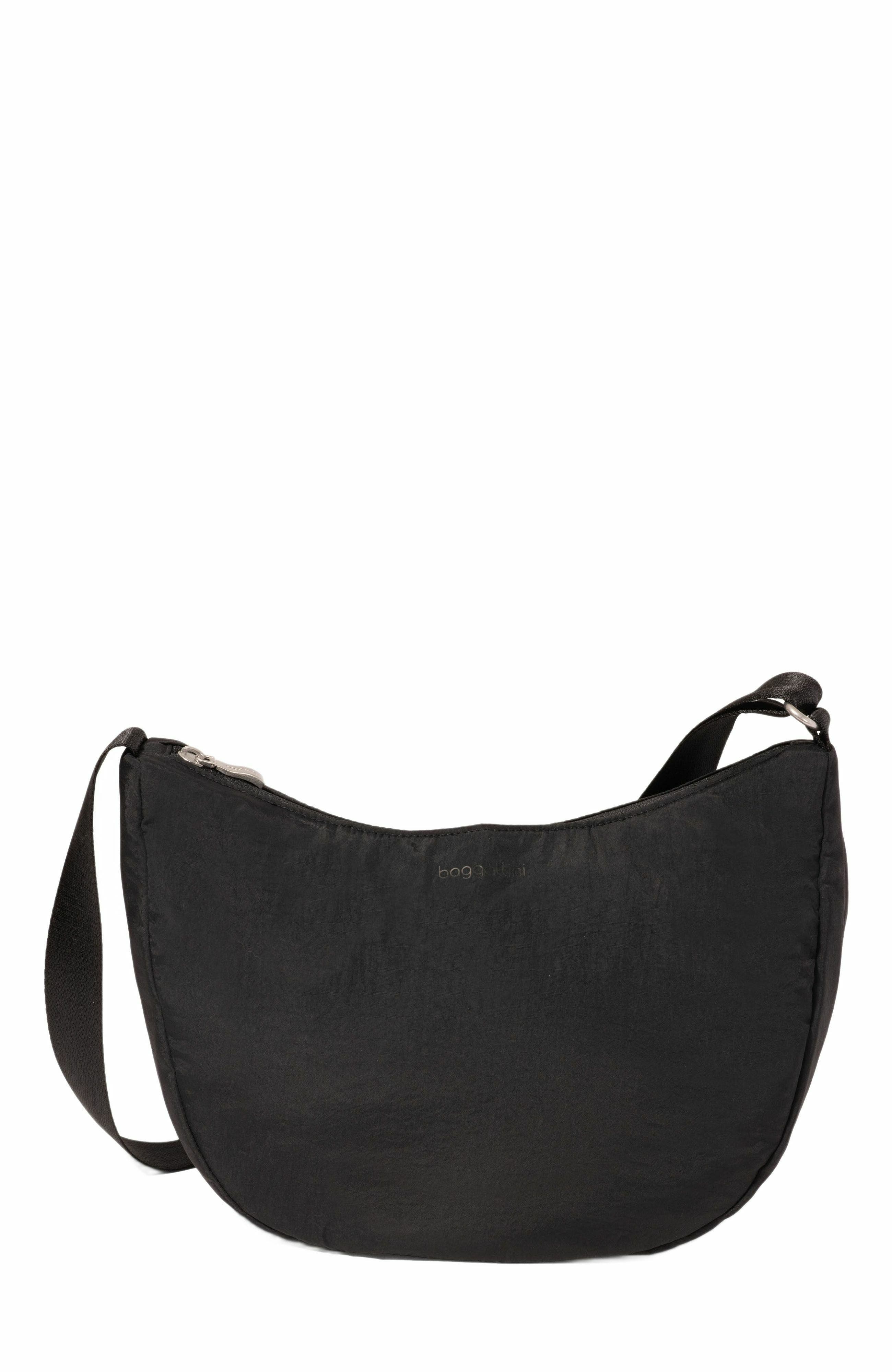 BAGGALLINI Swift Crescent Crossbody, Main, color, B-Lite Black