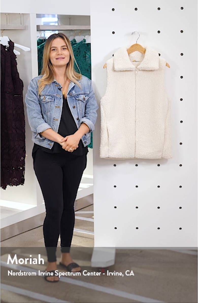 Cozy High Pile Fleece Vest, sales video thumbnail