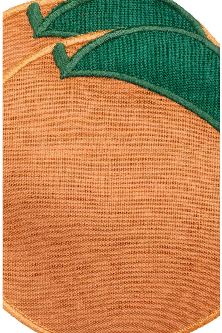 Set of 4 Citrus Cocktail Napkins, Alternate, color, LEMON ORANGE/PURPLE BOX