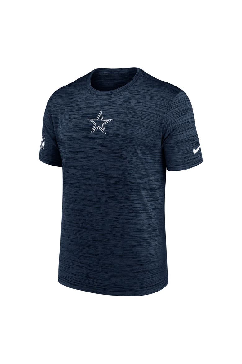 Men's Nike Navy Dallas Cowboys Big & Tall Sideline Velocity Performance T-Shirt, Alternate, color, Navy