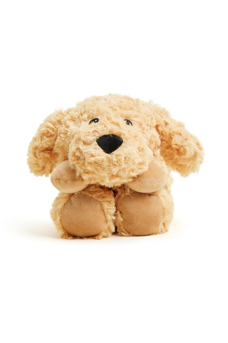 Golden Dog Plush Neck Wrap, Alternate, color, Gold