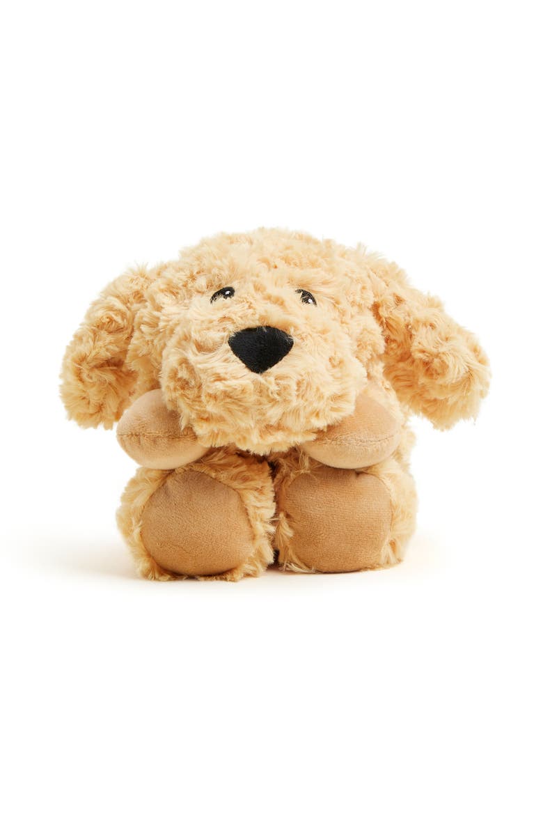 Warmies Golden Dog Plush Neck Wrap, Alternate, color, Gold