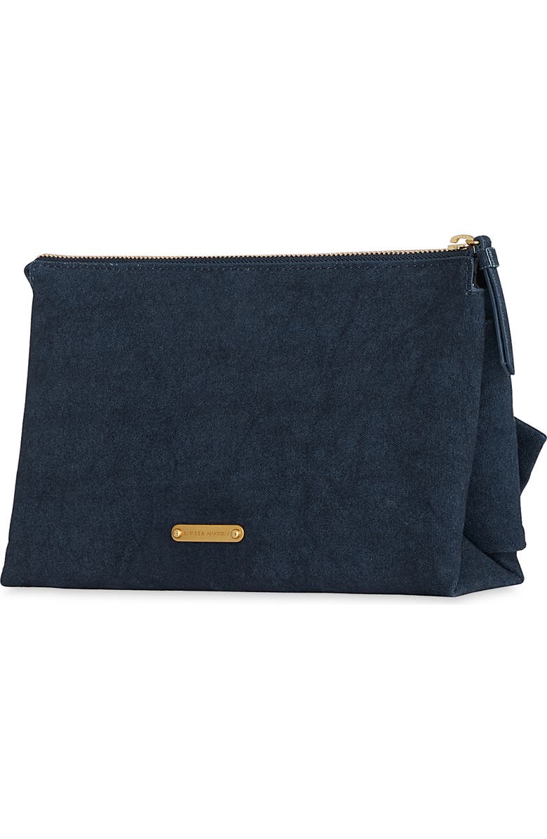 Rebecca Minkoff Bow Denim Clutch, Alternate, color, Denim