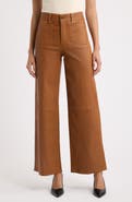 FRAME The Slim Palazzo Leather Pants