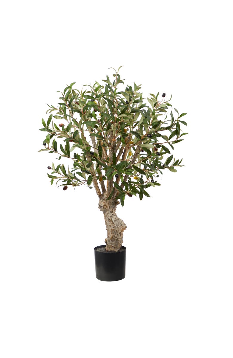 NEARLY NATURAL 2-ft Olive Artificial Tree, Main, color, Green