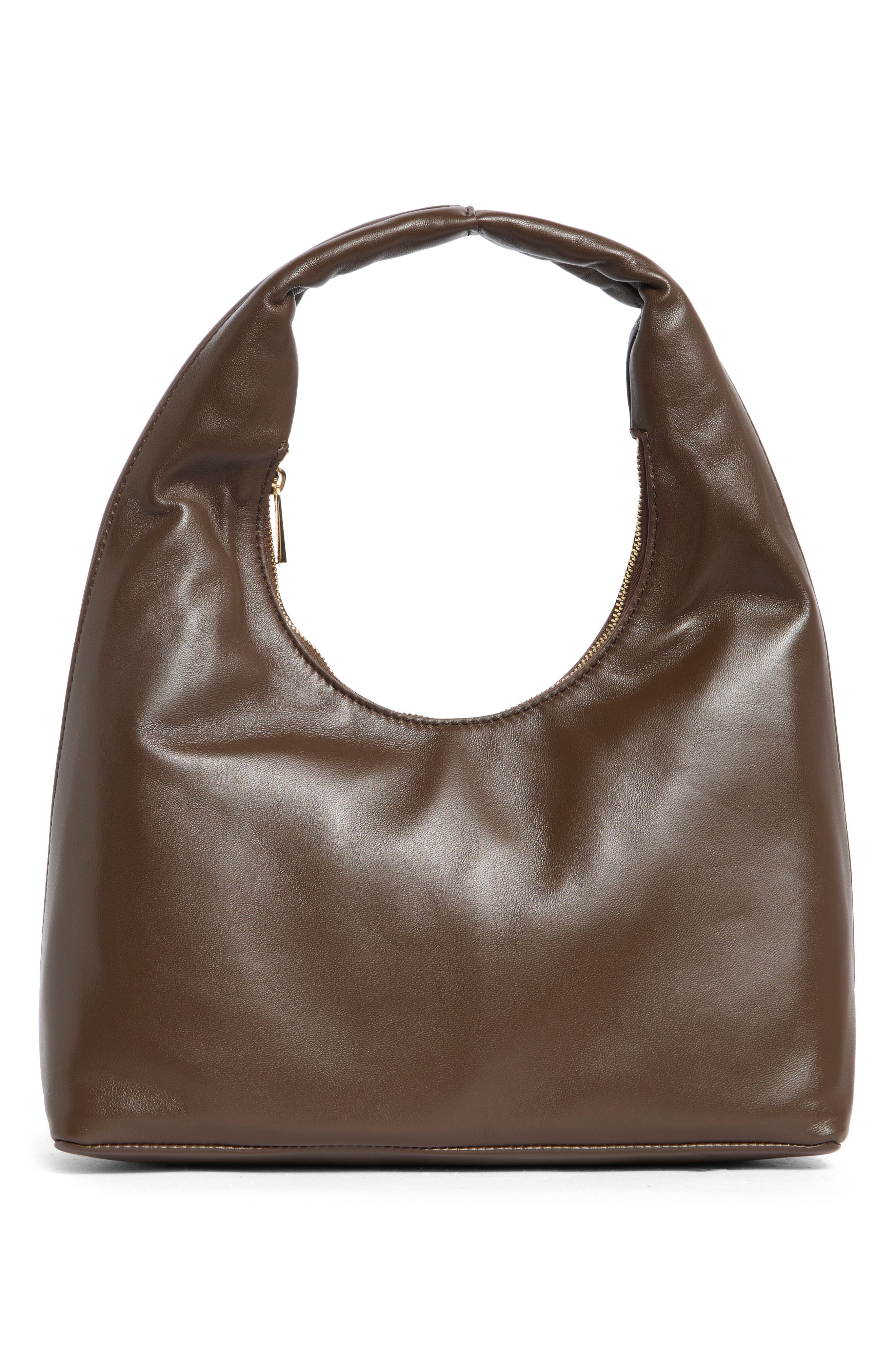 Reformation Willow Leather Shoulder Bag, Main, color, Pinecone Leather