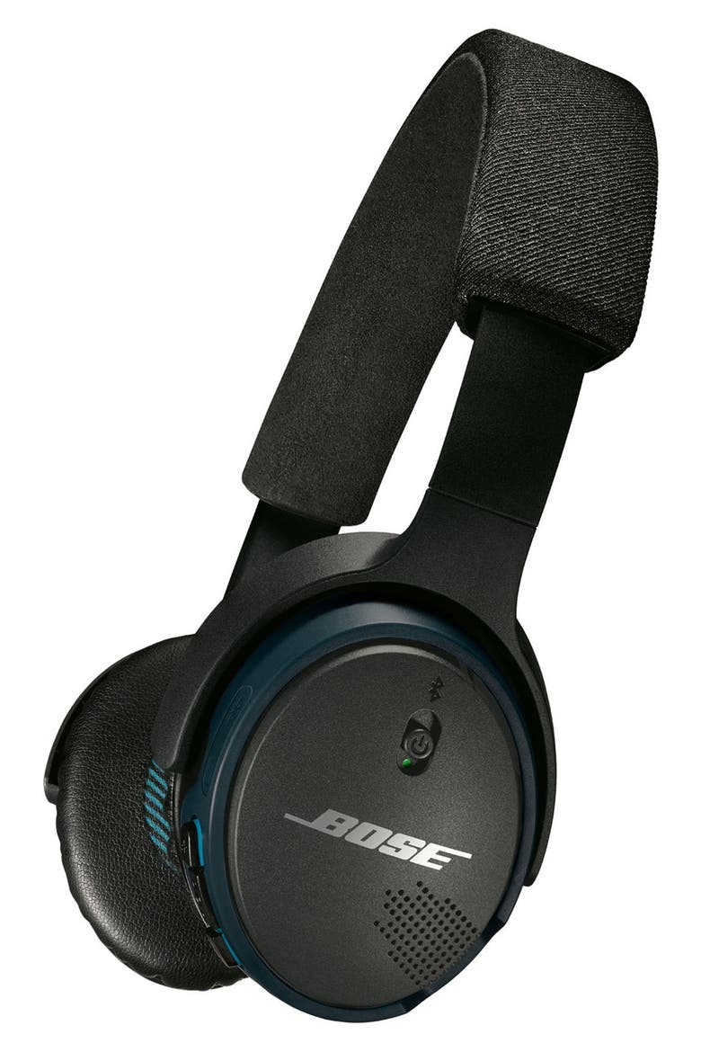 SoundLink® Bluetooth® On-Ear Headphones, Main, color, BLACK/ BLUE