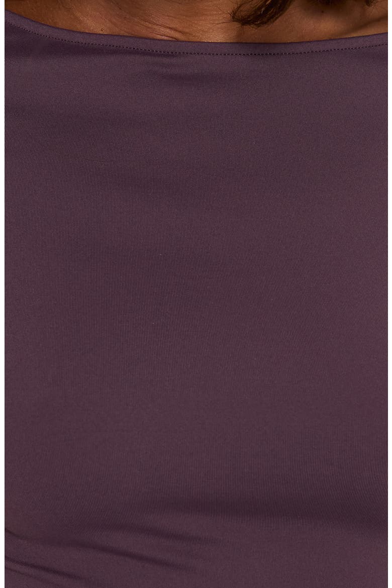 Daily Define Boatneck Three-Quarter Sleeve Top, Alternate, color, AUBERGINE