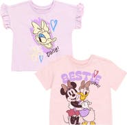 Disney Minnie Mouse 2-pack Short Sleeve Graphic T-shirts