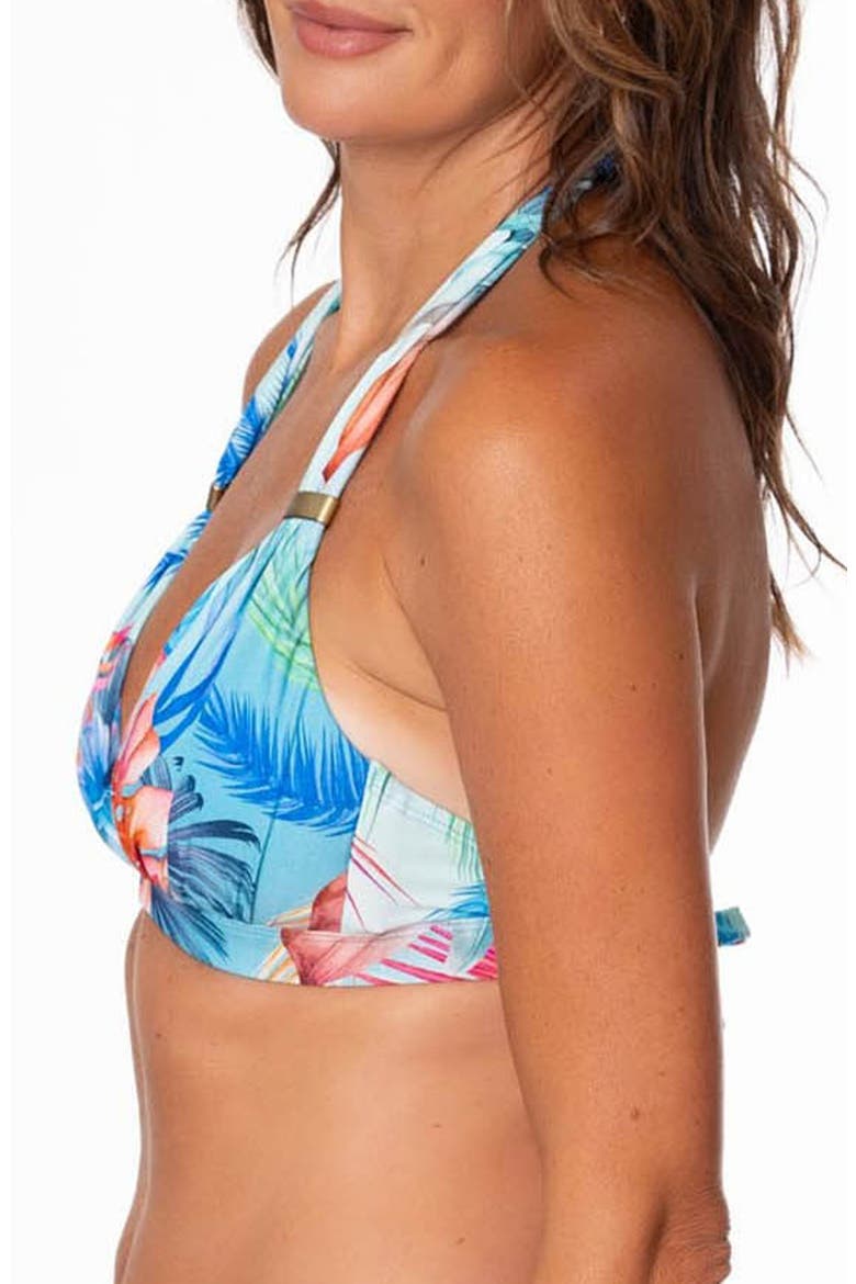 Amy Halter Bikini Top, Alternate, color, COBALT