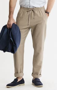 JACHS Cotton Twill Drawstring Pants