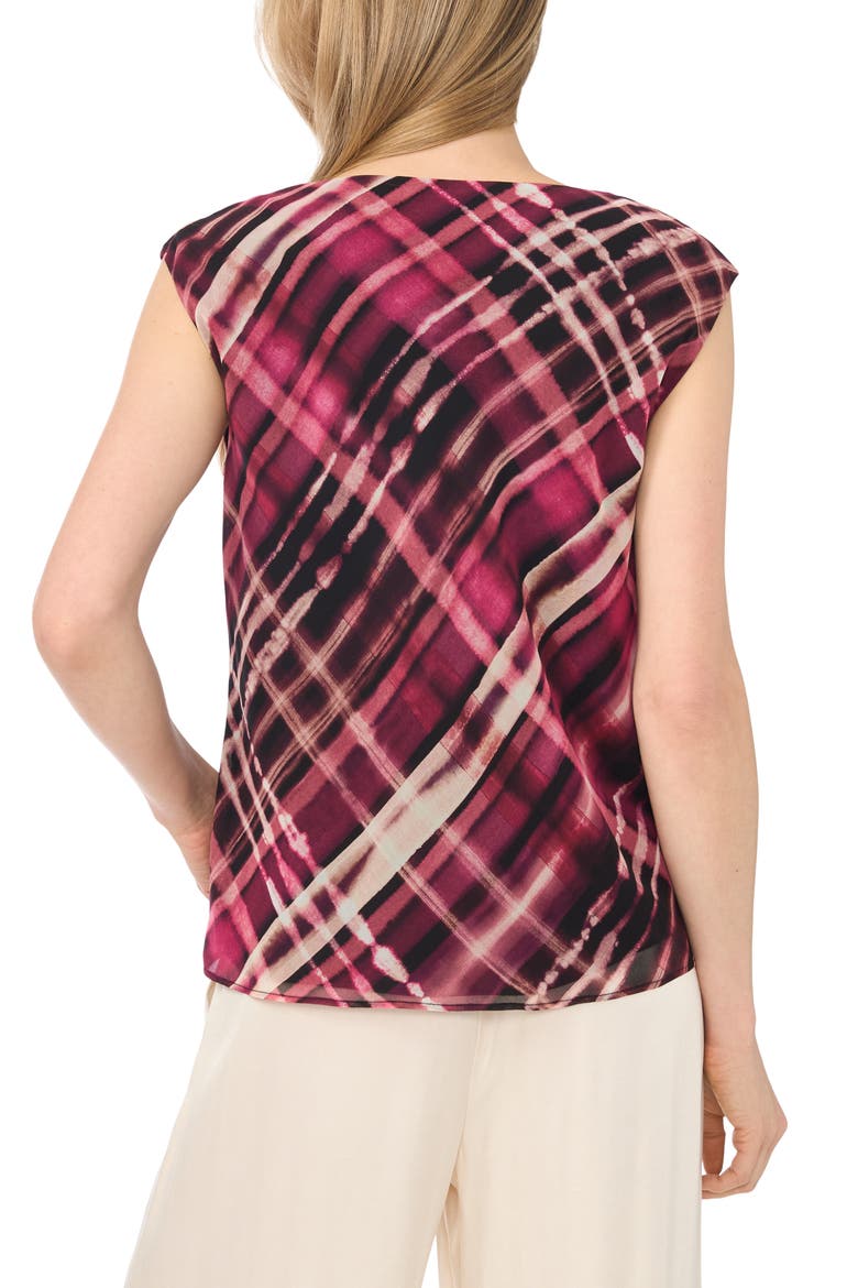 Cowl Neck Sleeveless Top, Alternate, color, MAGENTA PURPLE