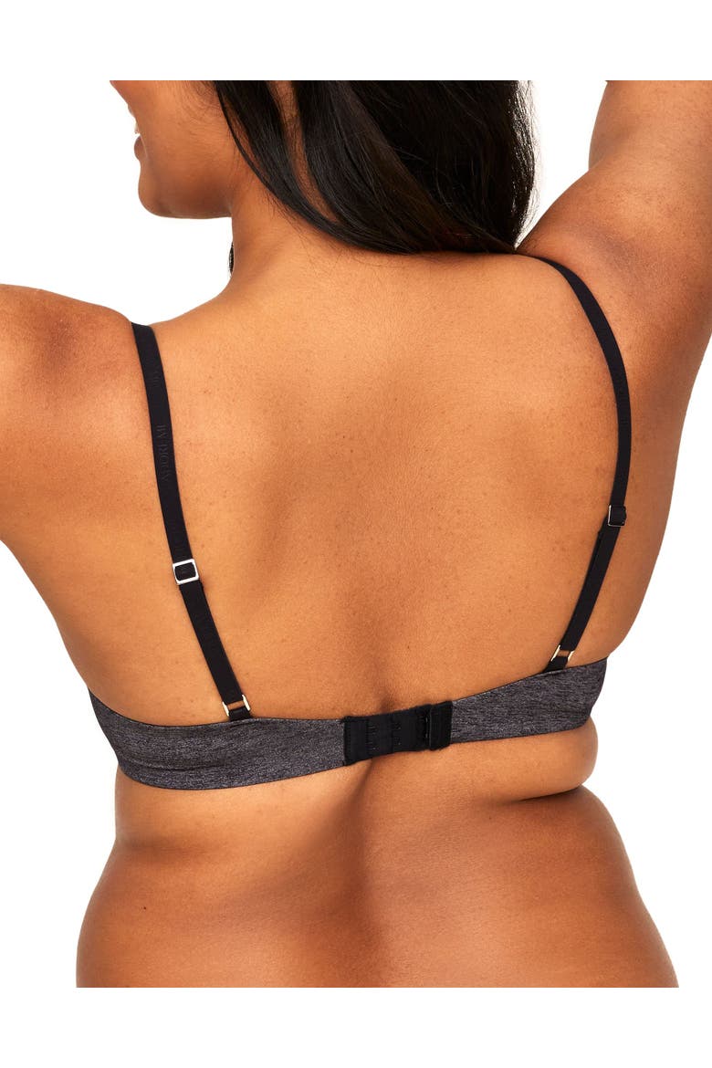 Analize Push Up Plunge Bra, Alternate, color, Black