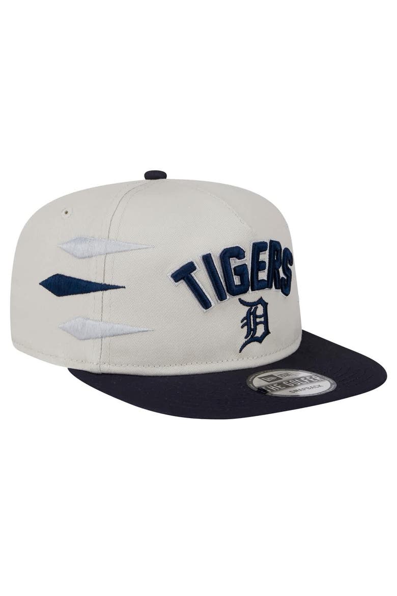 Men's New Era Cream Detroit Tigers Iron Golfer Snapback Hat, Alternate, color, Cream