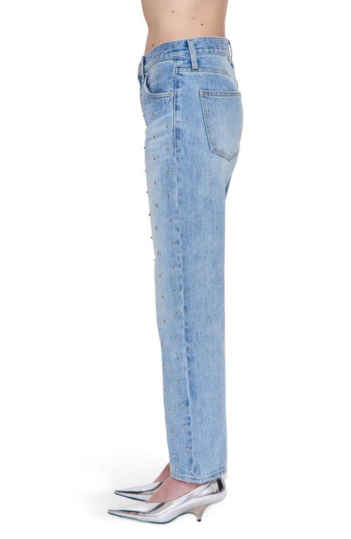 Pistola Lexi Mid Rise Straight Leg Jeans In Aries In Blue