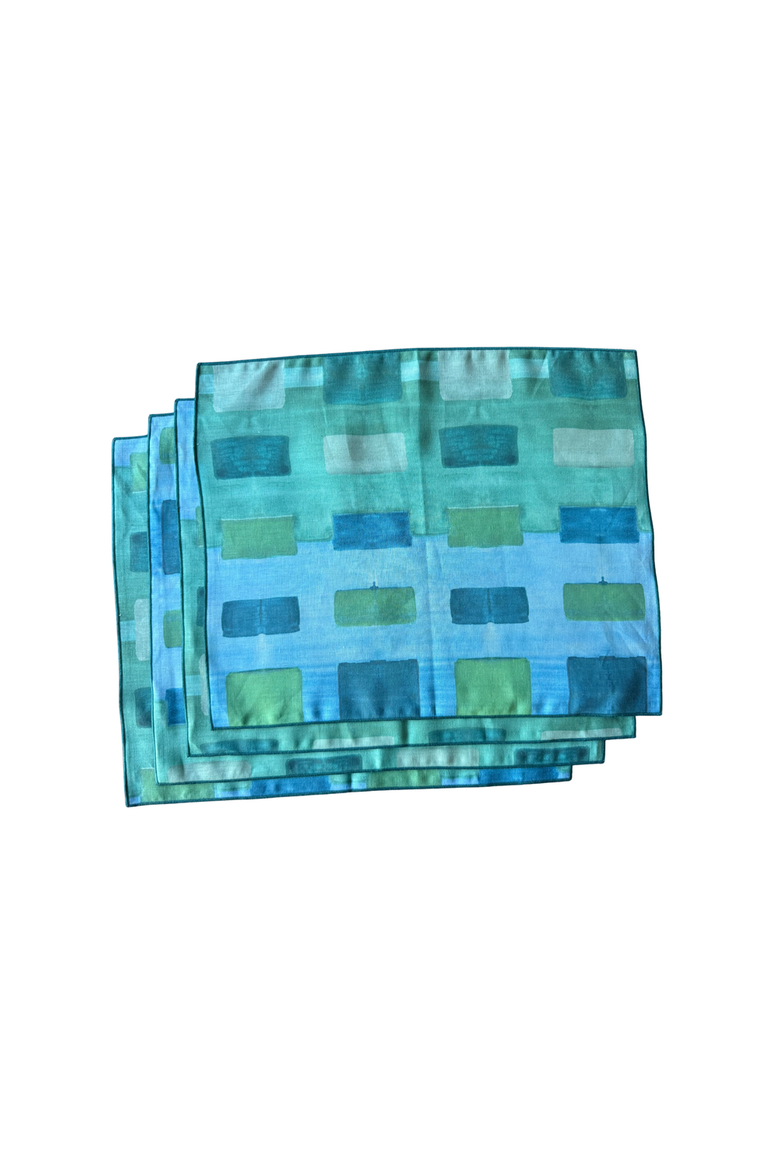 Tapestry Placemat - Set of 4, Main, color, Blue