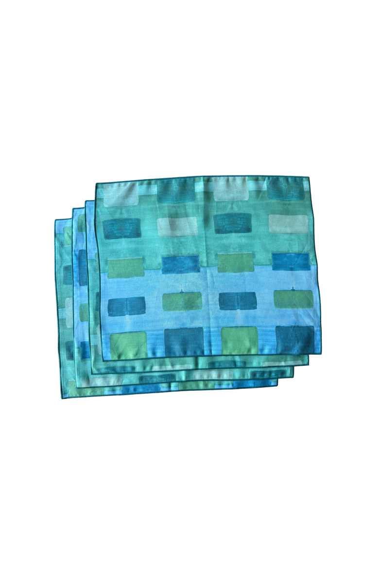 Goldie Home Tapestry Placemat Set of 4, Main, color, Blue