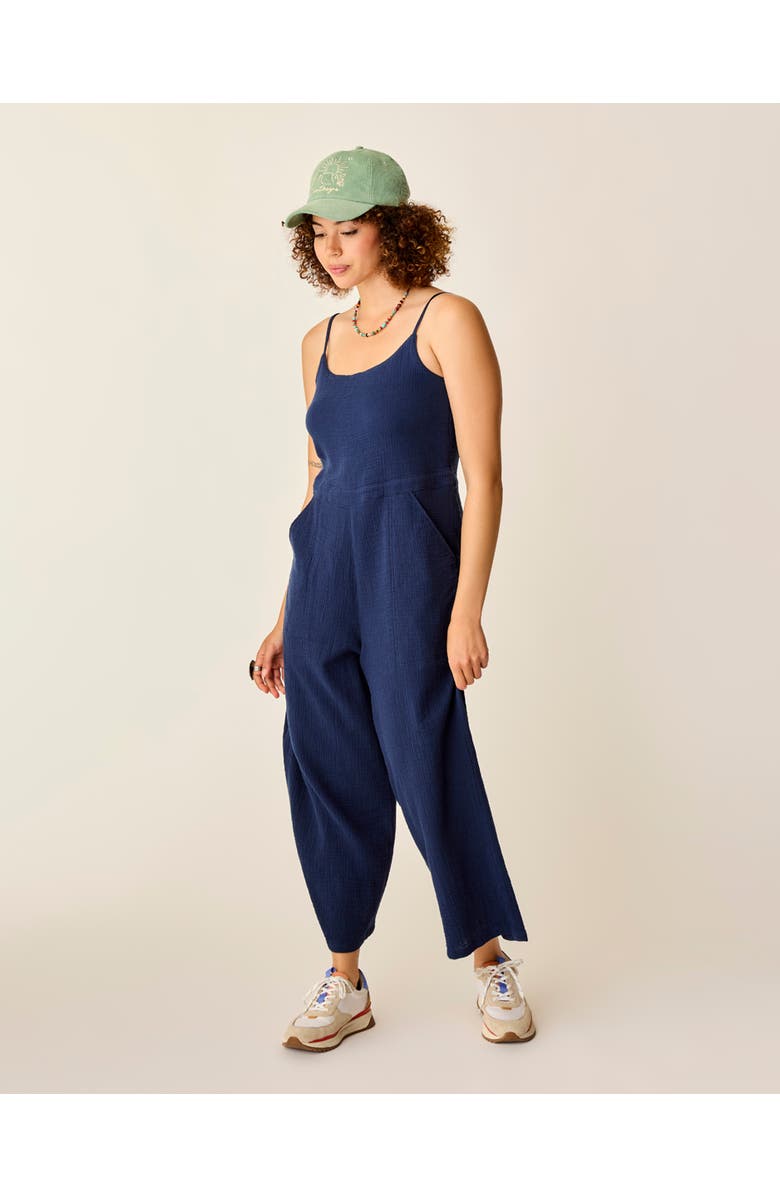 Carve Designs Knox Gauze Jumpsuit, Alternate, color, Navy