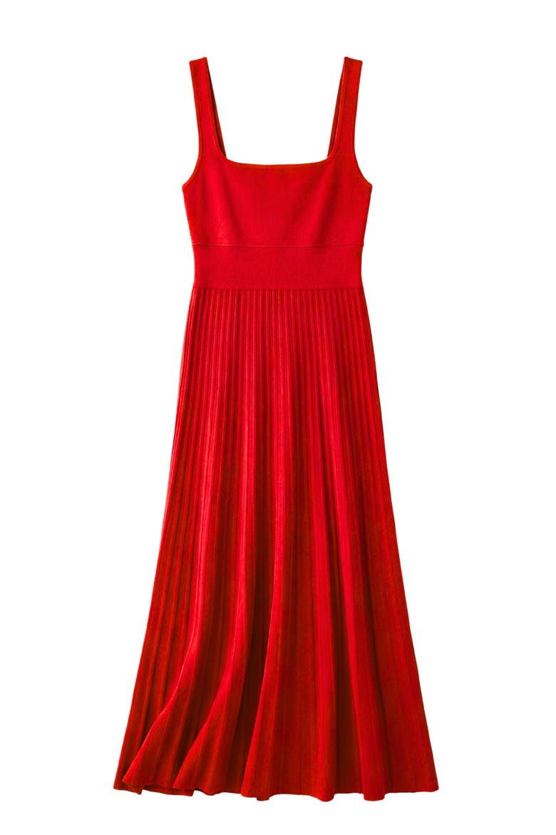 Women's Eden Sheer Cocktail Dress, Alternate, color, Red