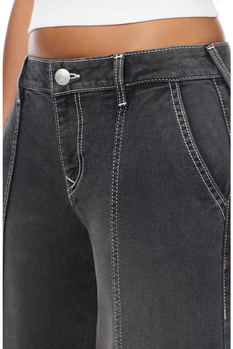 Seamed Baggy Jeans, Alternate, color, SADDLE UP WASH