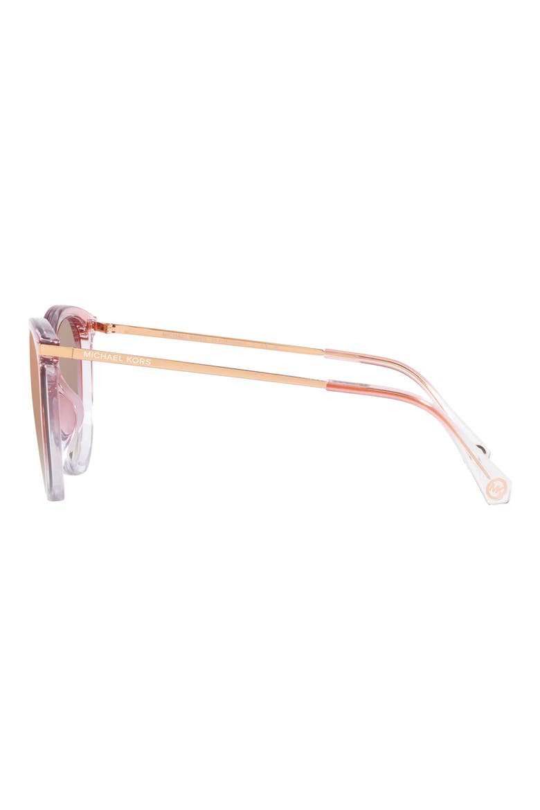 Dupont 58mm Gradient Cat Eye Sunglasses, Alternate, color, ROSE GOLD