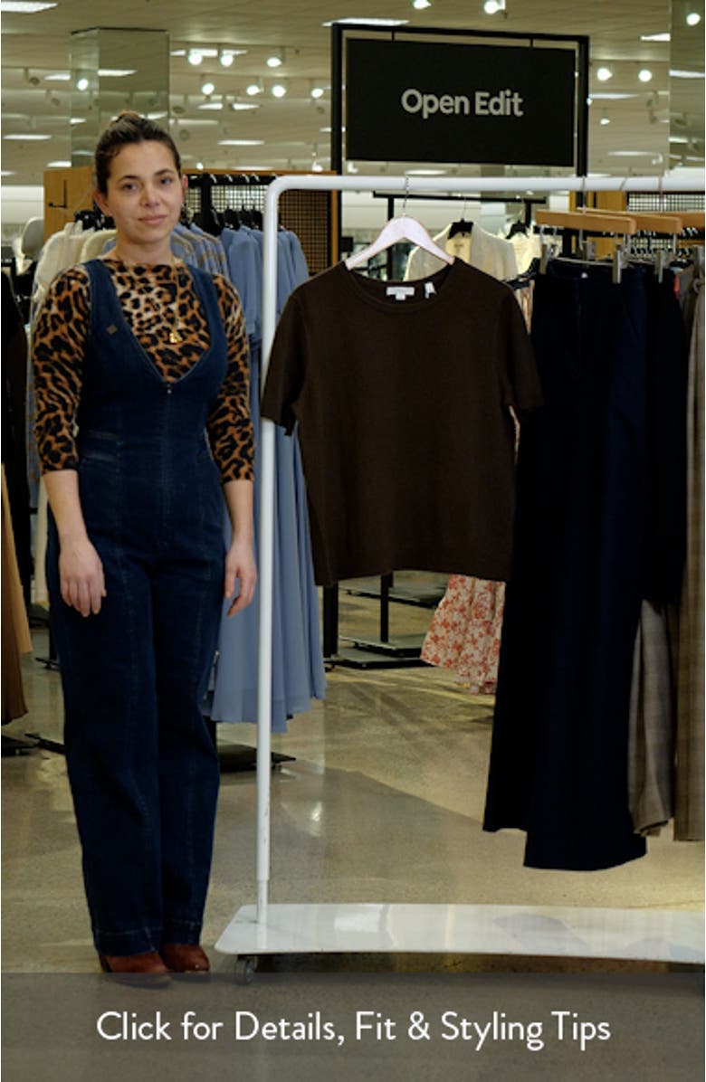 Short Sleeve Wool Blend Sweater, sales video thumbnail