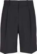 Balmain Wool darted Bermuda shorts