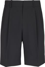 Balmain Wool darted Bermuda shorts