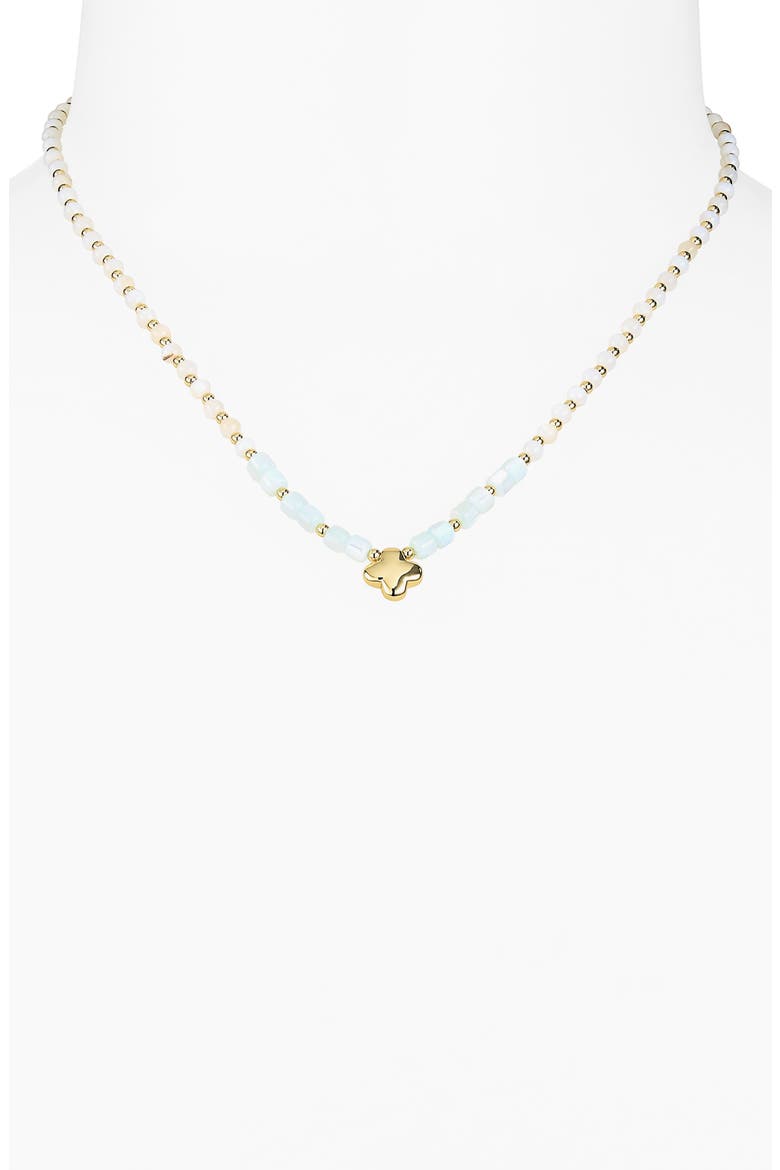 Clover Necklace, Alternate, color, GOLD