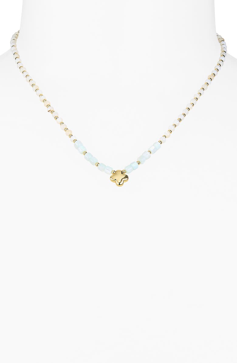 ARGENTO VIVO Clover Necklace, Alternate, color, Gold
