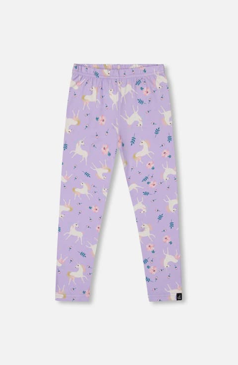 Stretch Jersey Leggings Unicorn (Toddler & Little Kid)
