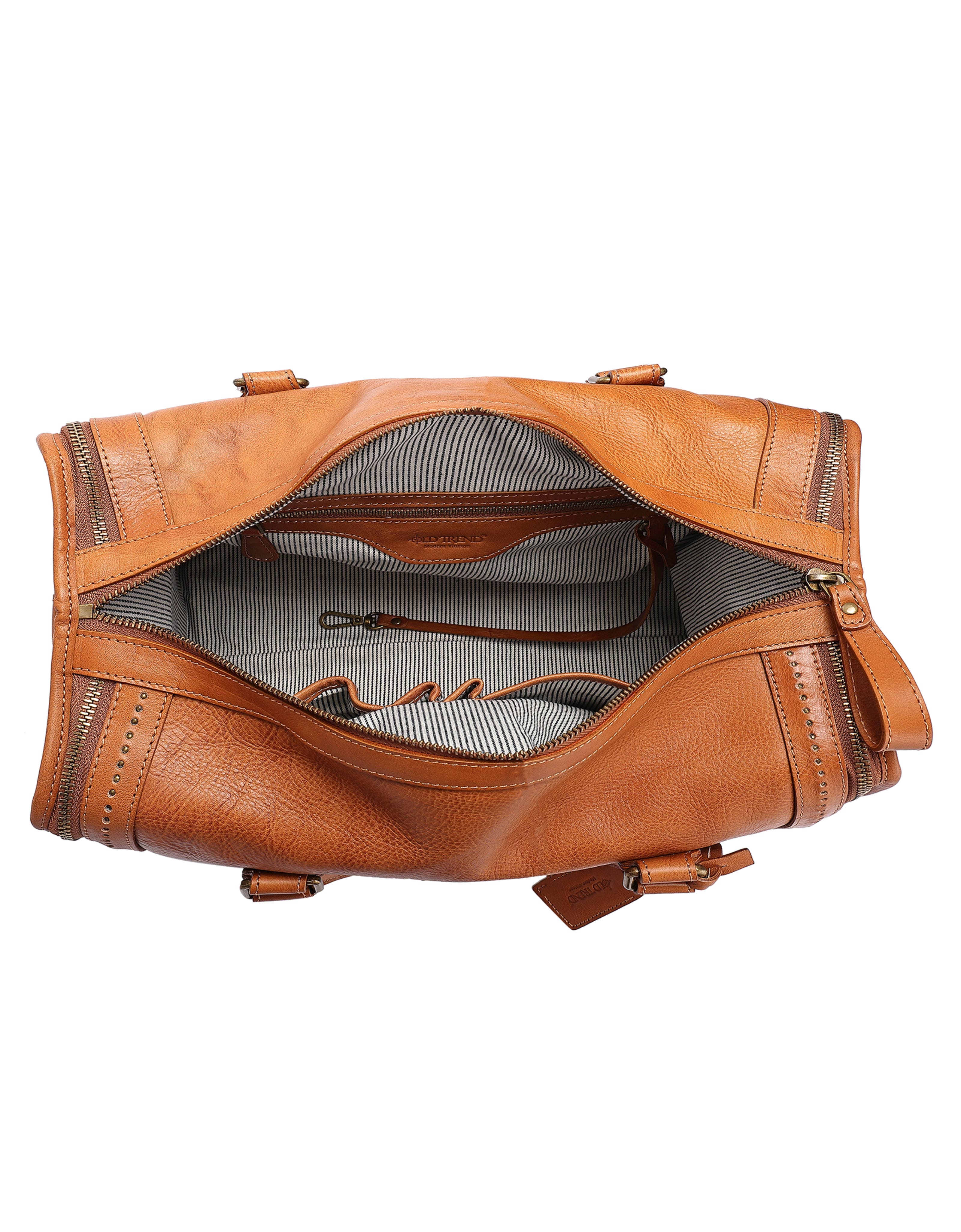 Nomad Genuine Leather Spacious Overnight Weekender, Alternate, color, Chestnut