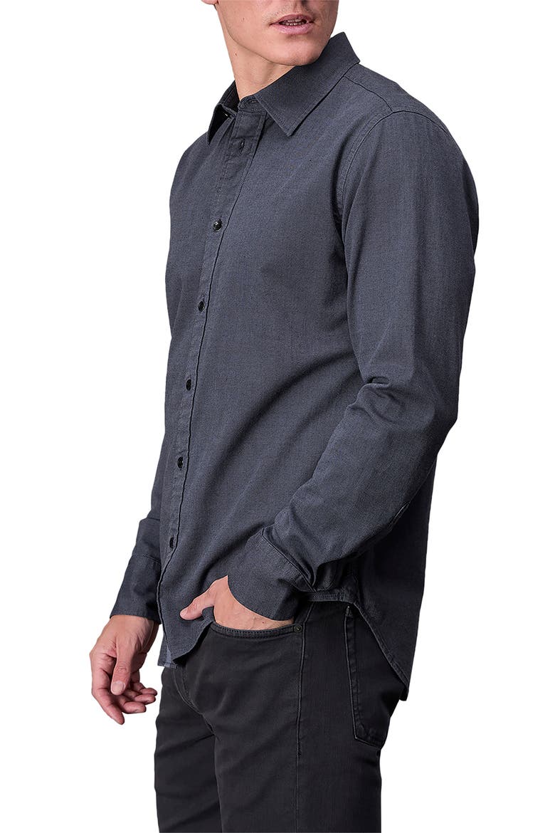 Tomlin Cotton Dobby Button-Up Shirt, Alternate, color, SHARK BLUE