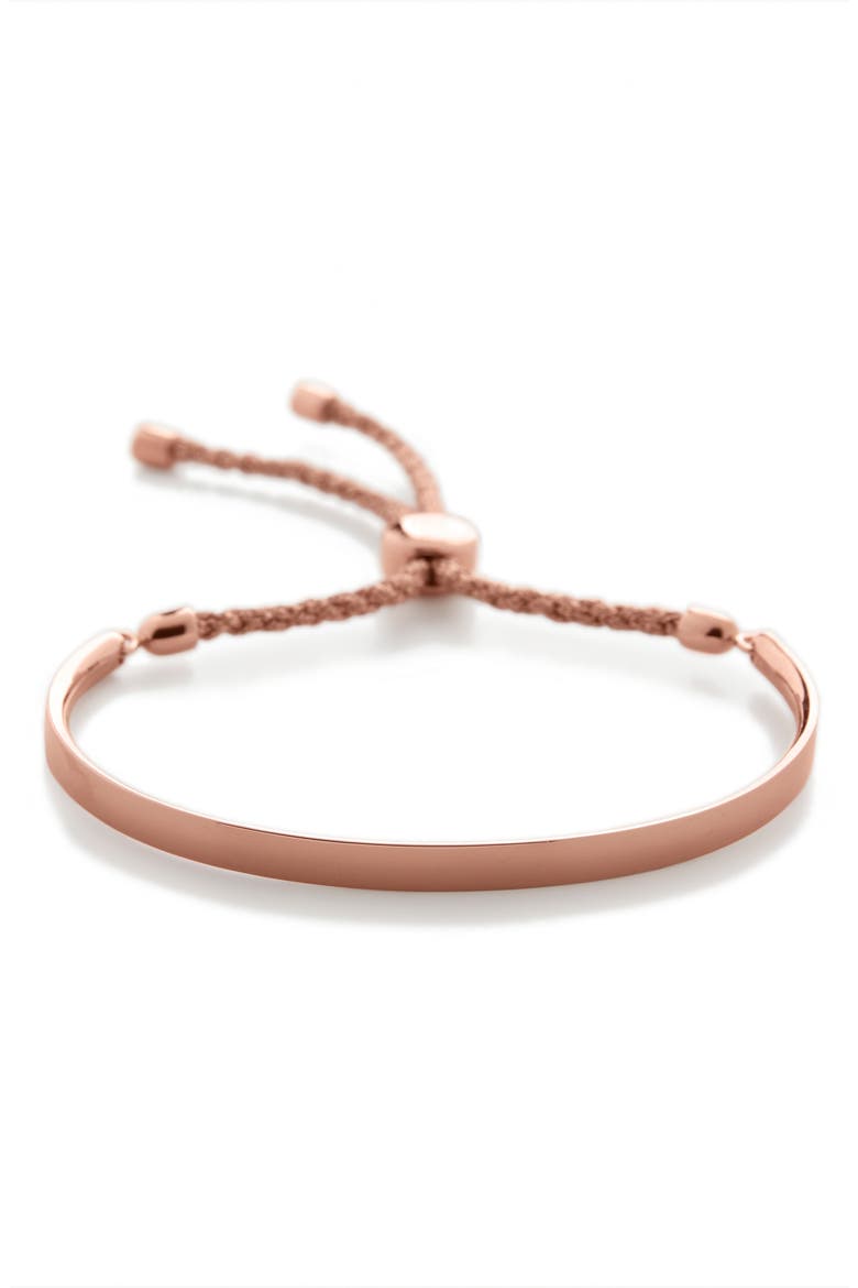 Engravable Fiji Friendship Bracelet, Alternate, color, ROS GOLD