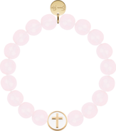 Little Miss Zoe Semi-Precious Gemstone Corss Bracelet in Gift Pouch