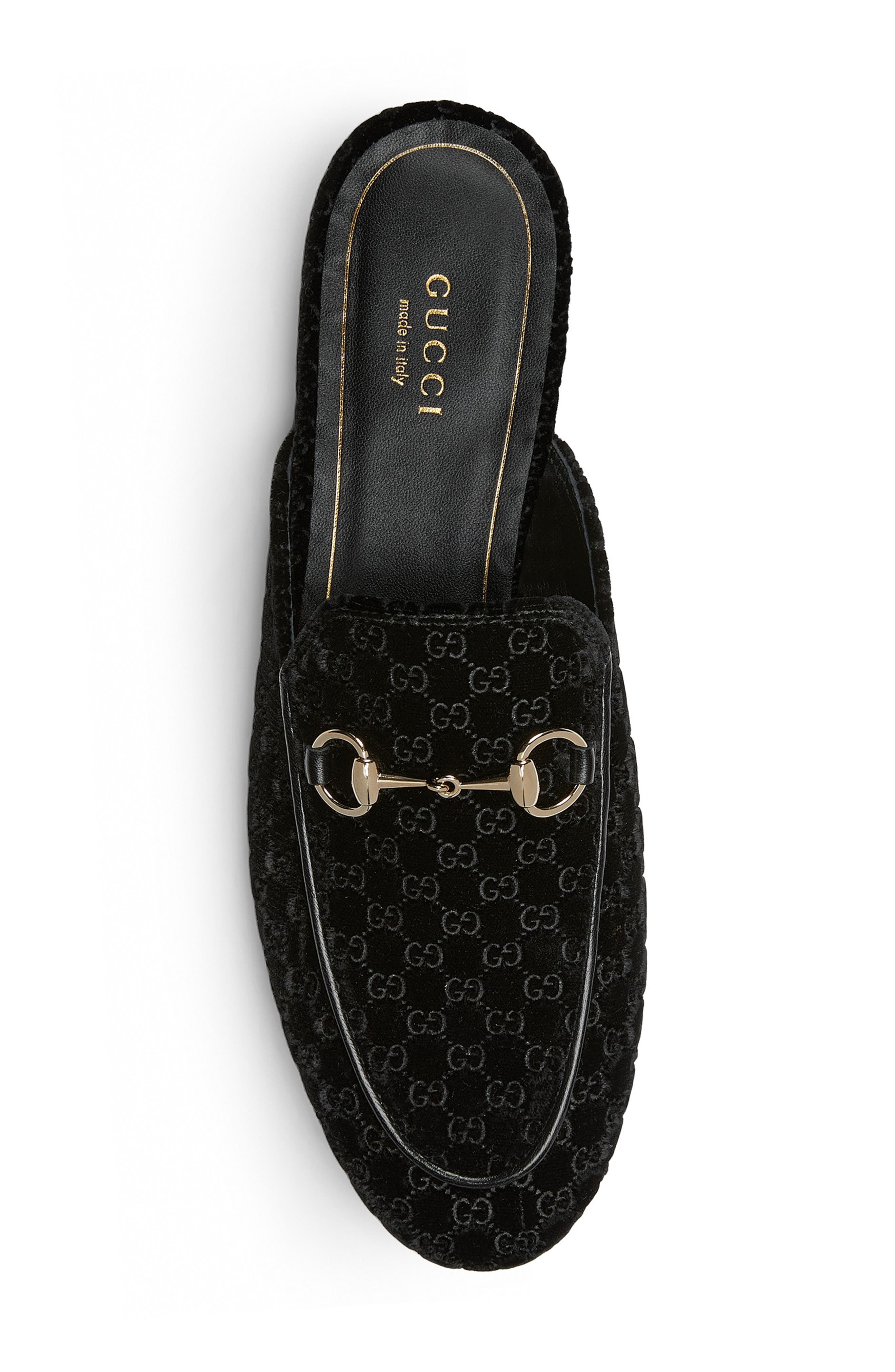 Gucci Princetown Horsebit Mule, Alternate, color, 001 Black/Black