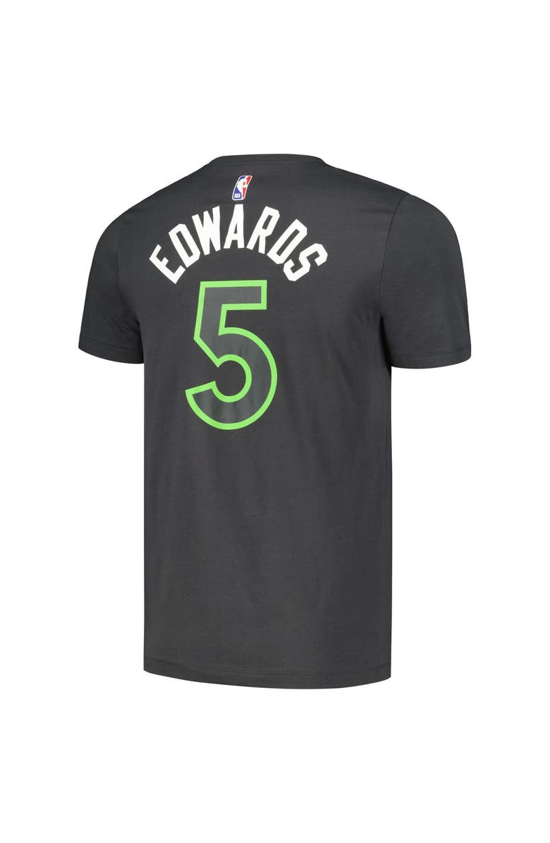 Jordan Brand Men's Jordan Brand Anthony Edwards Charcoal Minnesota Timberwolves 2022/23 Statement Edition Name & Number T-Shirt, Alternate, color, 