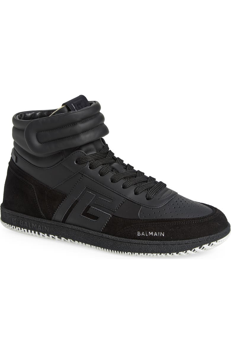 Balmain Swan Mid Top Sneaker, Main, color,