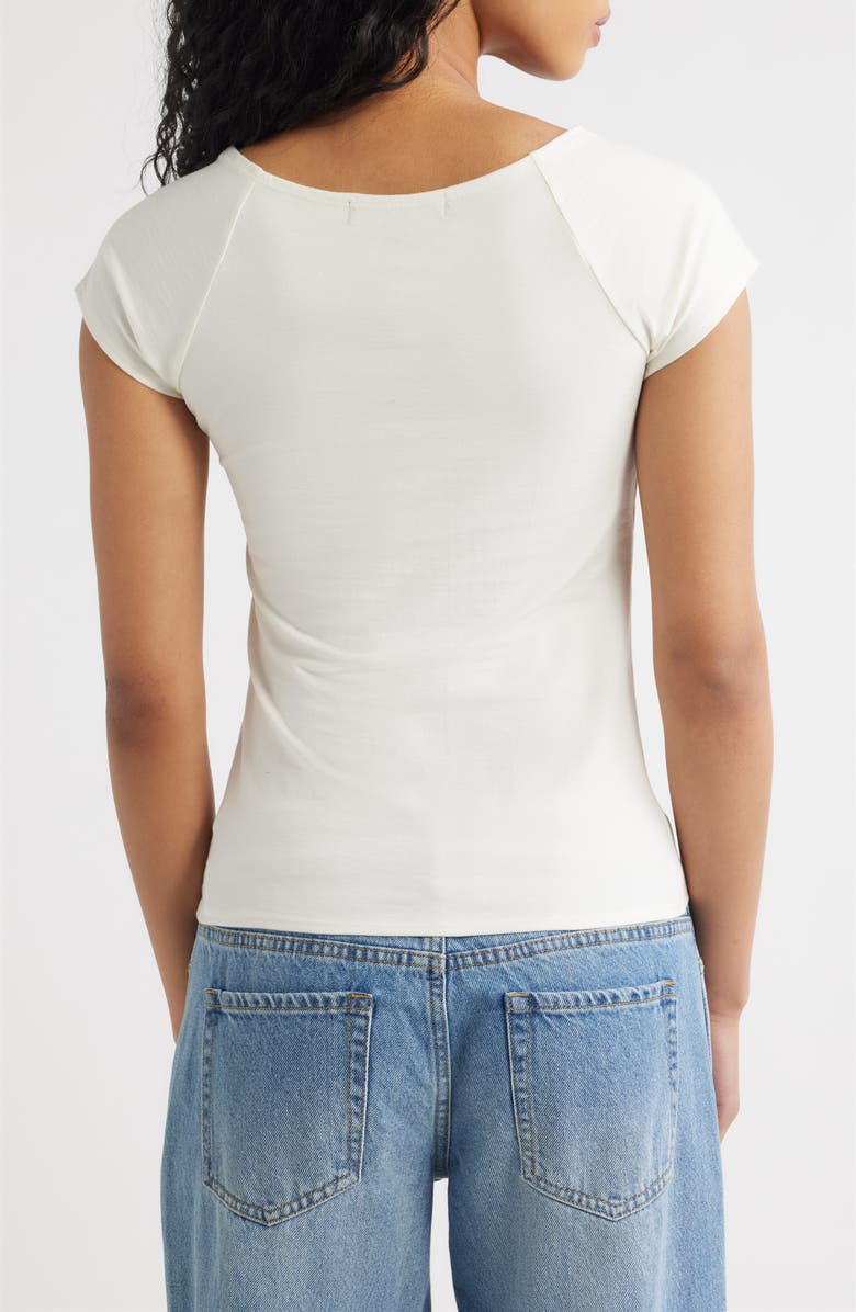 Vinyl Icons Lucky U Graphic Baby Tee, Alternate, color, Marshmallow