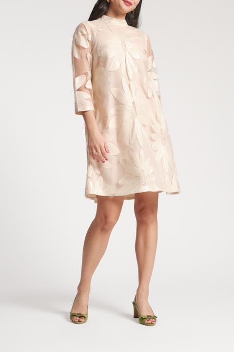 Diplomat Mini Dress Floral Sequin