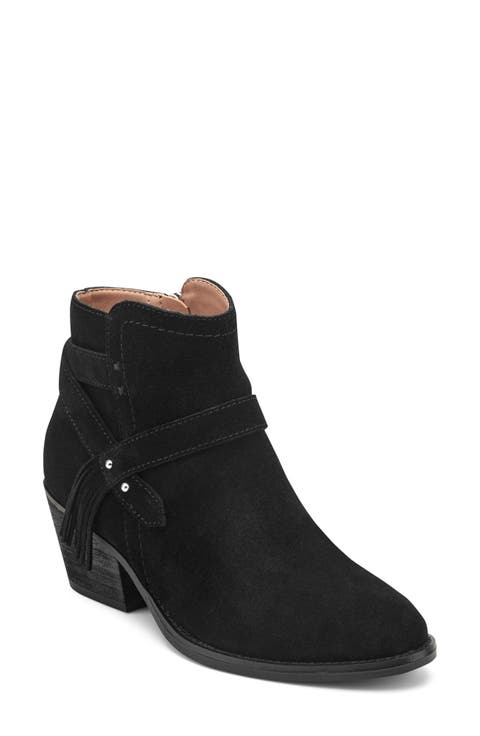 Corbin Fringe Strap Ankle Bootie
