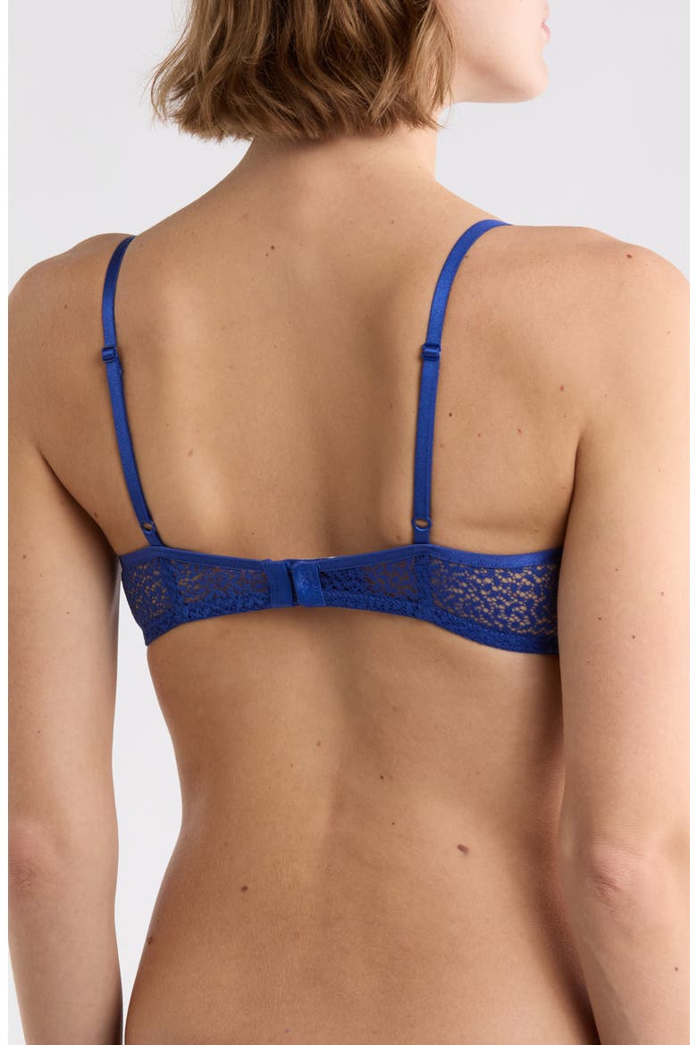 Modern Lace Unlined Demi Bra, Alternate, color, ATLANTIC BLUE