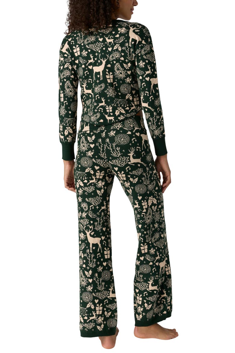 Intimately FP Soft Season Long Pajamas, Alternate, color, GREEN COMBO