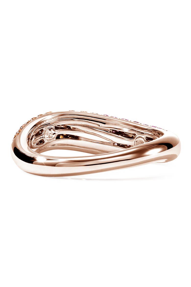 Artisan Series 18k Gold Sapphire Surf Ring, Alternate, color, GOLD