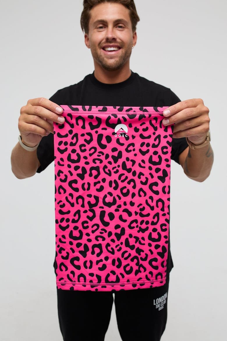 Neckwarmer - Hotel California Pink Leopard, Alternate, color, Hotel California Pink Leopard