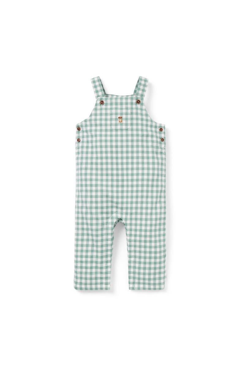 Janie and Jack Baby Gingham Dog Overall, Main, color, 